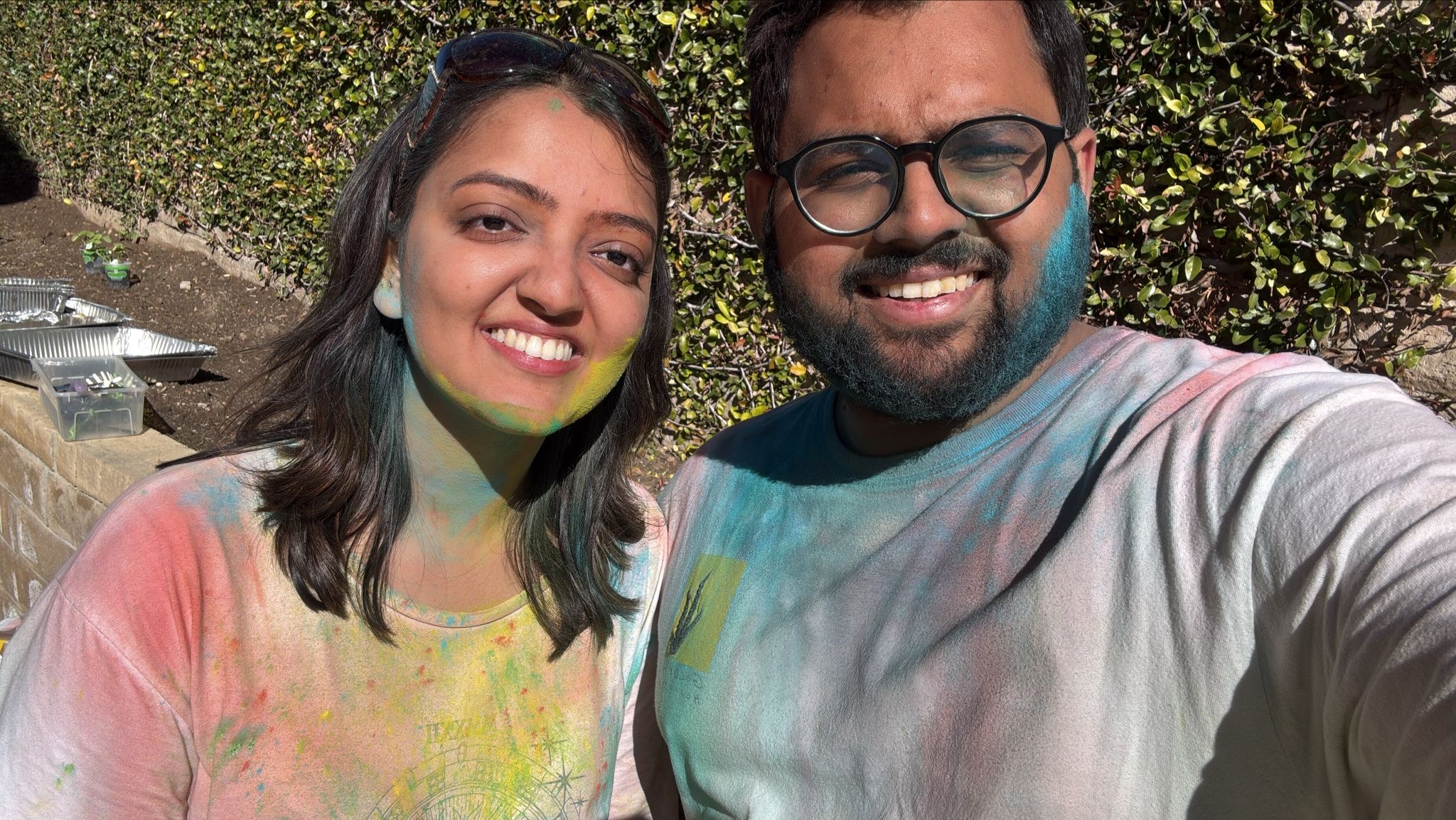 Deep's first holi with his new family!